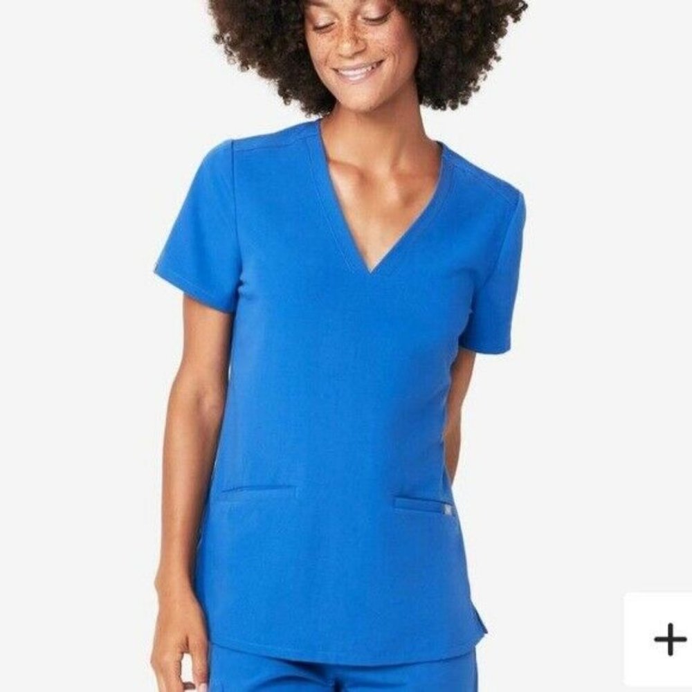 FIGS Technical Casma Three Pocket Scrub Top Small